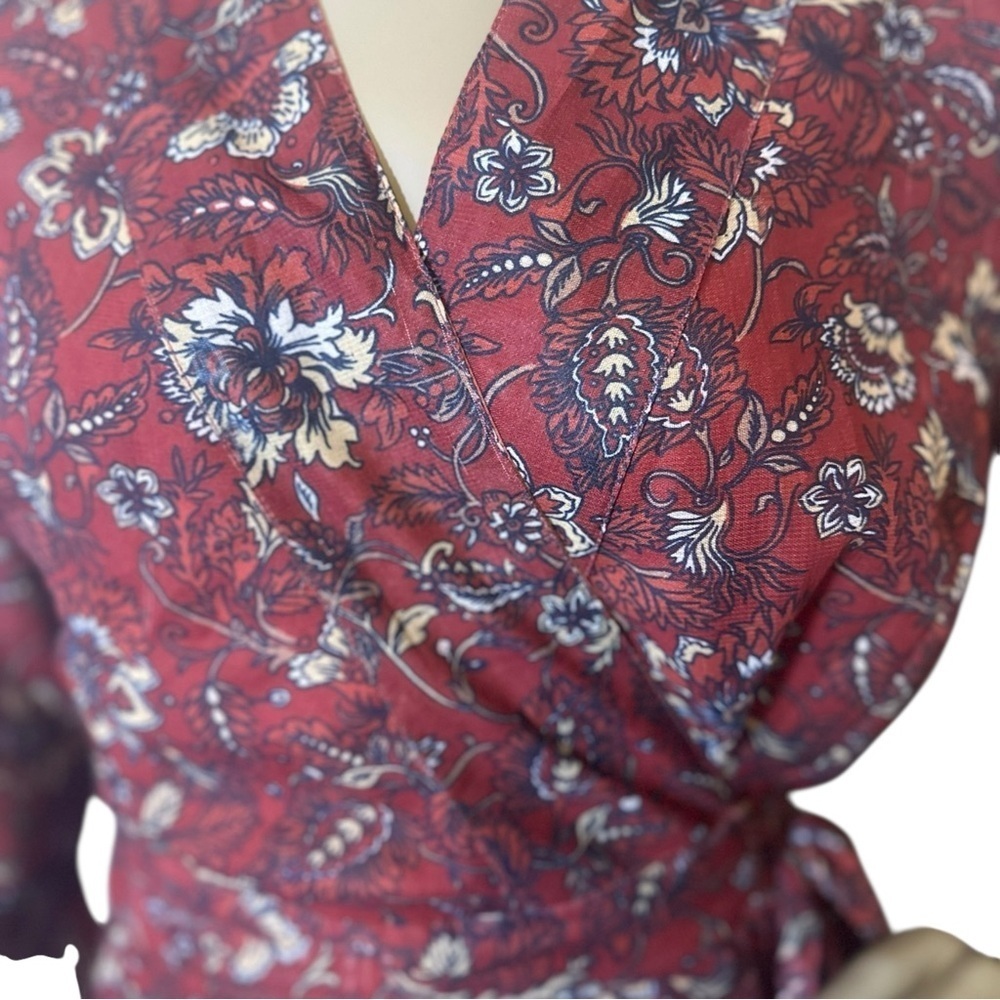 Roper Western Wrap Dress Size Medium New without Tags - Picture 5 of 11